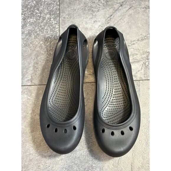Crocs Women's Black Flats - Picture 2 of 5